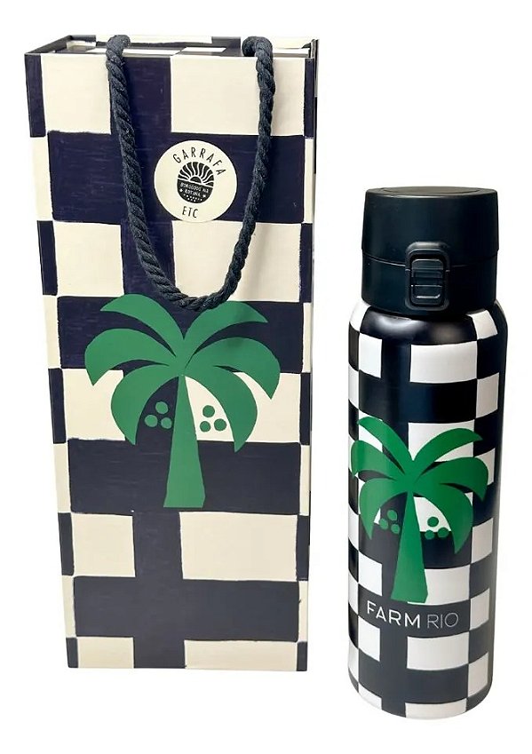 Garrafa Térmica Farm Etc 850ml – Estampa Sonho De Coqueiro FARM