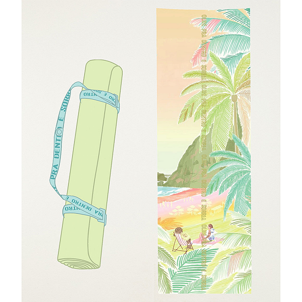 Tapete De Yoga Estampado Fim De Tarde Farm