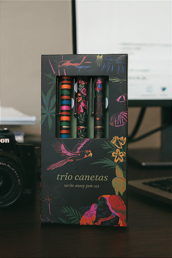 Trio De Canetas Anota Ai Farm – Estampa Voo Descoladinha