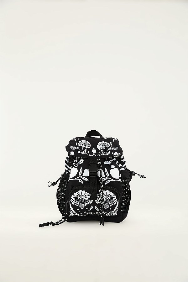 Bolsa Farm Pipoquinha (Mochila) – Estampa Sintra Preto FARM