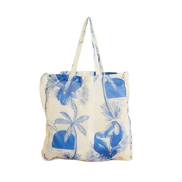 Bolsinha Farm Me Leva – Estampa Rio Tucano Navy Farm