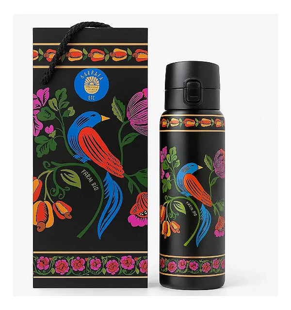 Garrafa Térmica Farm Etc 850ml – Estampa Cashews and Birds FARM
