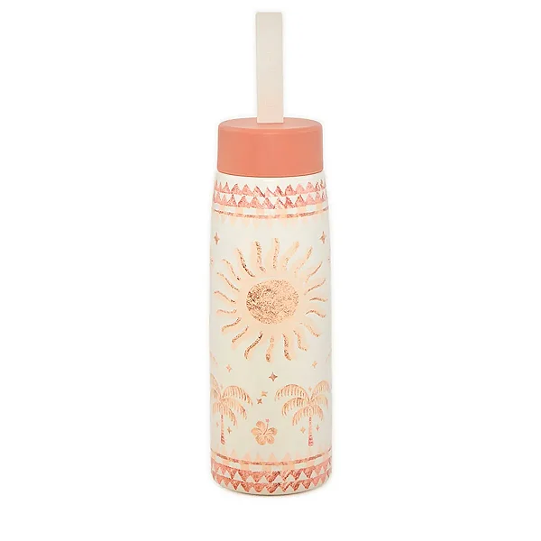 Garrafa Térmica Farm Que Sede 500ml – Estampa Coqueiral Off White