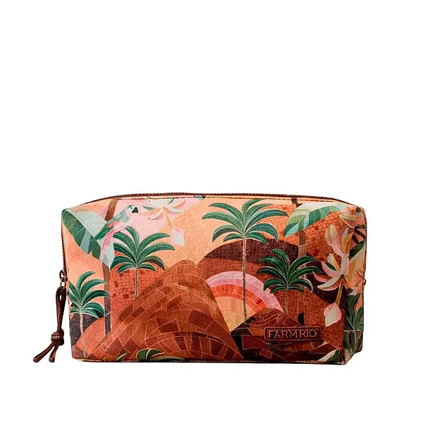 Necessaire Farm Ora Bolas G – Estampa Rio de Mosaico FARM