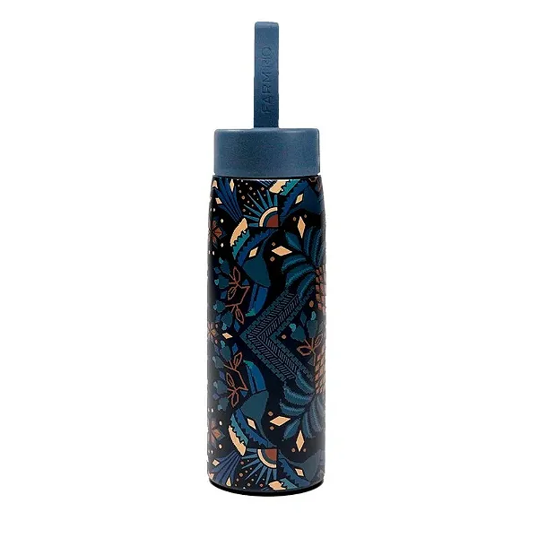 Garrafa Térmica Farm Que Sede 500ml – Estampa Lenço Magia Tropical FARM