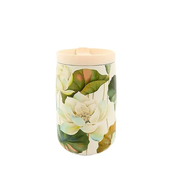Copo Térmico Farm Que Sede 450ml – Estampa Flor de Lotus Farm