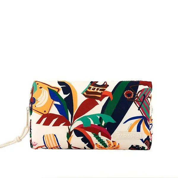 Necessaire Farm Ora Bolas M – Estampa Mundo ETC FARM