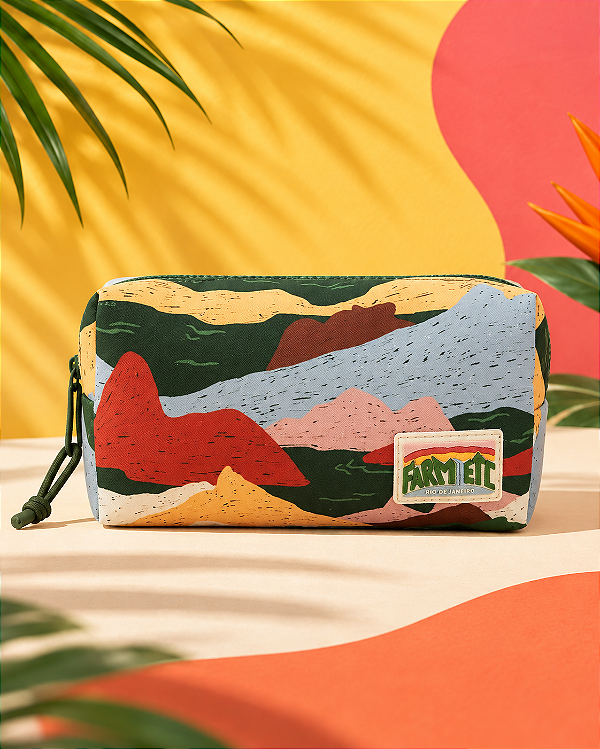 Necessaire Farm Ora Bolas P – Estampa Esporte Em Relevo FARM