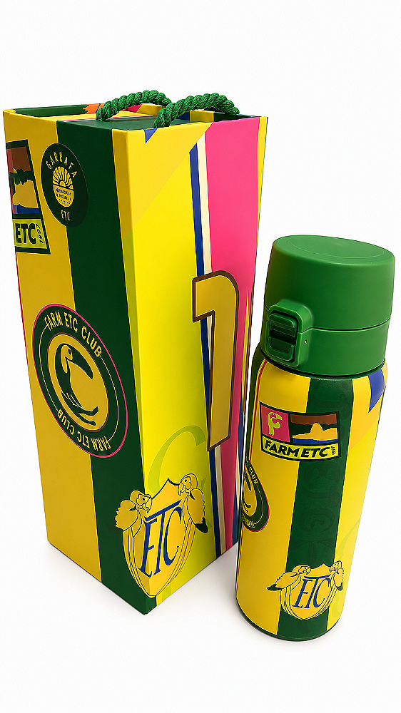 Garrafa Térmica Farm Etc 650ml – Estampa Copa Verde FARM