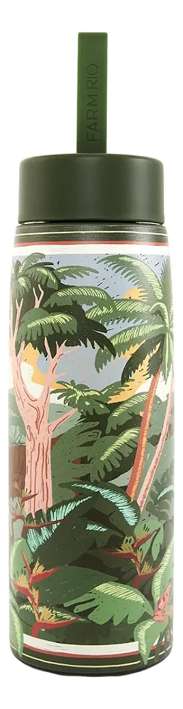 Garrafa Térmica Farm Que Sede 750ml – Estampa Pedra De Gávea