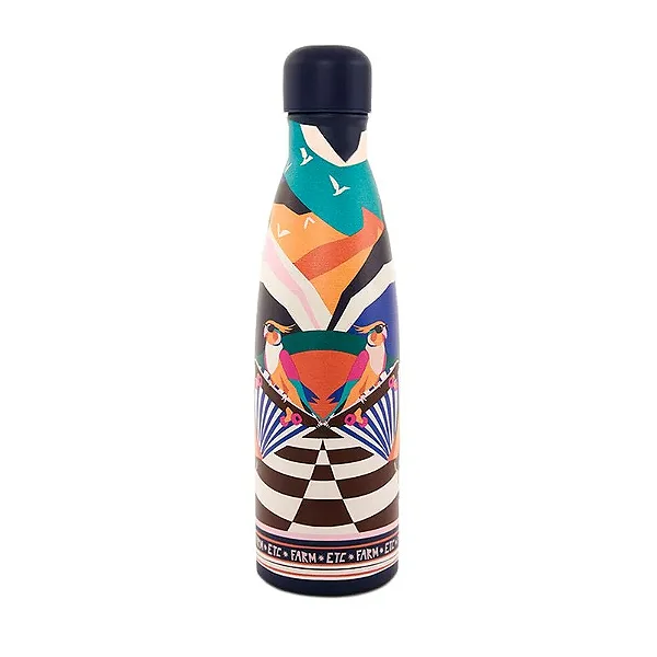 Garrafa Térmica Farm Glub Glub 500ml – Estampa Calopsita Skate FARM