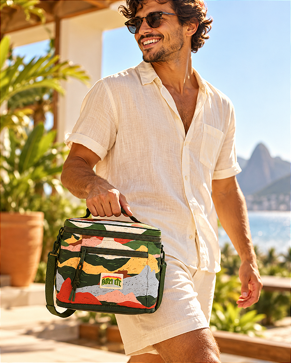 Mini Cooler Farm Farofa – Estampa Relevo Carioca FARM