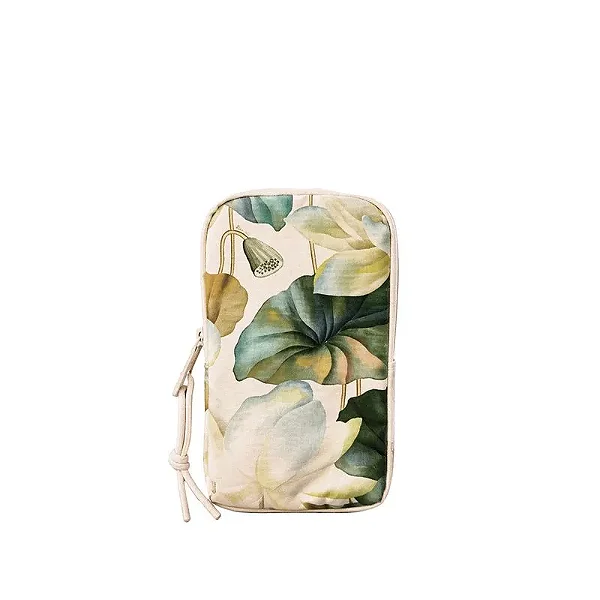 Bolsa Arpoador Flor de Lotus Off White - FARM