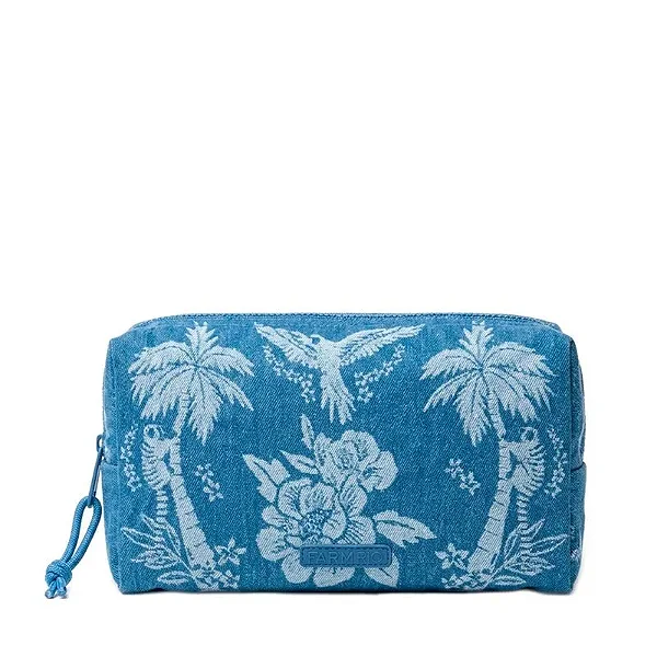 Necessaire Farm Ora Bolas G – Jeans Lenço Tropical