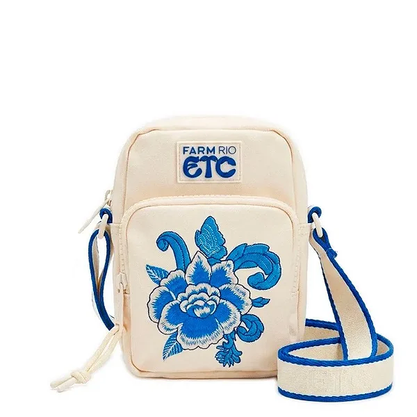 Bolsa Da Gema Bordada – Estampa Porcelain Farm Rio