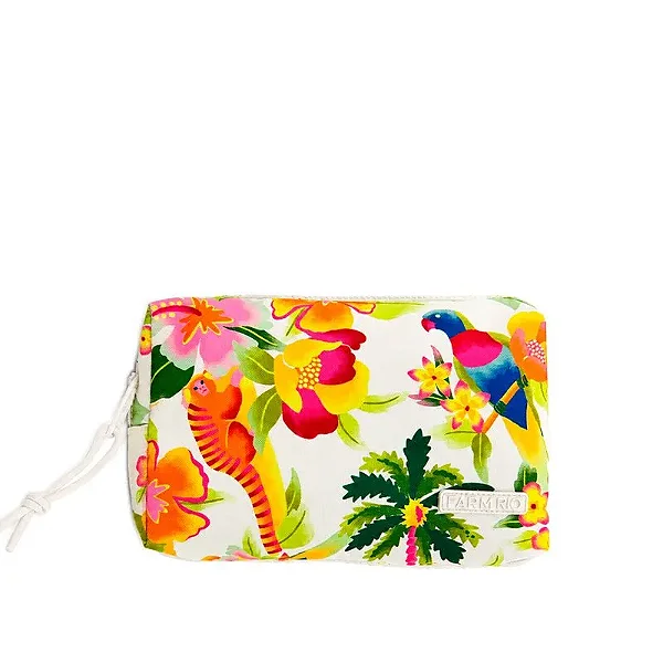 Necessaire Farm Ora Bolas M – Estampa Floral Havaiano FARM