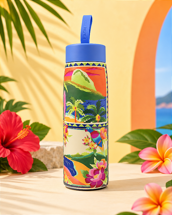 Garrafa Térmica Farm Que Sede 750ml – Estampa Surf Etc