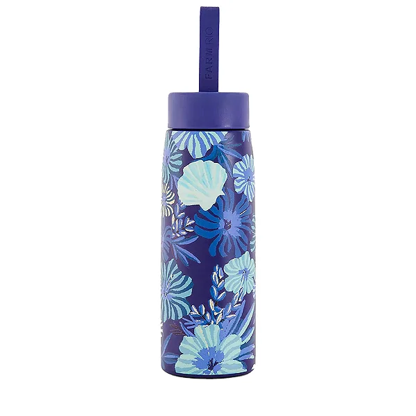 Garrafa Térmica Farm Que Sede 500ml – Estampa Hibisco do Mar