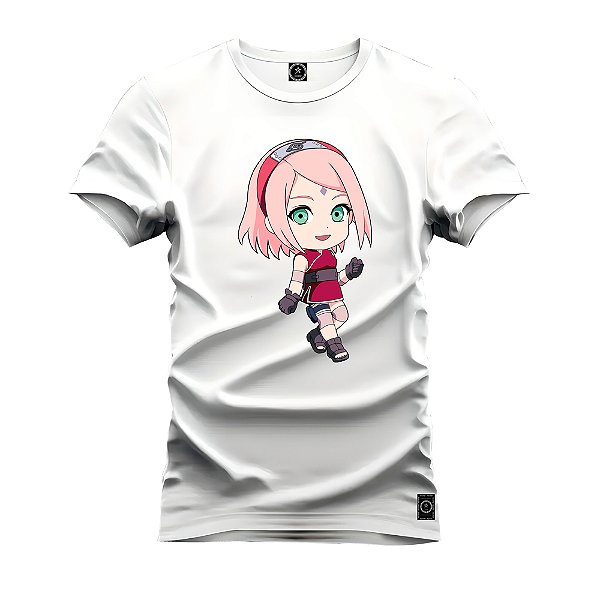 Blusa Feminina Estampada Manga Curta Naruto