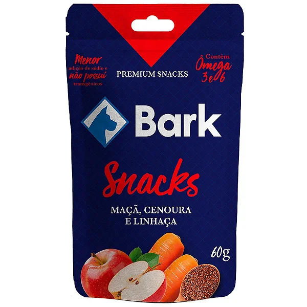 BARK BIFINHO FRUTA MAÇA, CENOURA E LINHAÇA 60GR