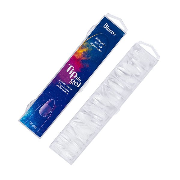 Tip de Gel Extensão Completa Formato Almond - Bluwe
