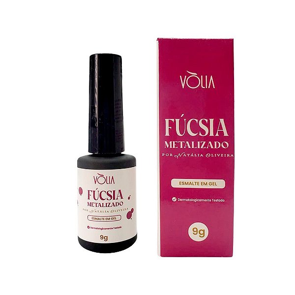 Esmalte em Gel Fúcsia Metalizado - Volia - 9g
