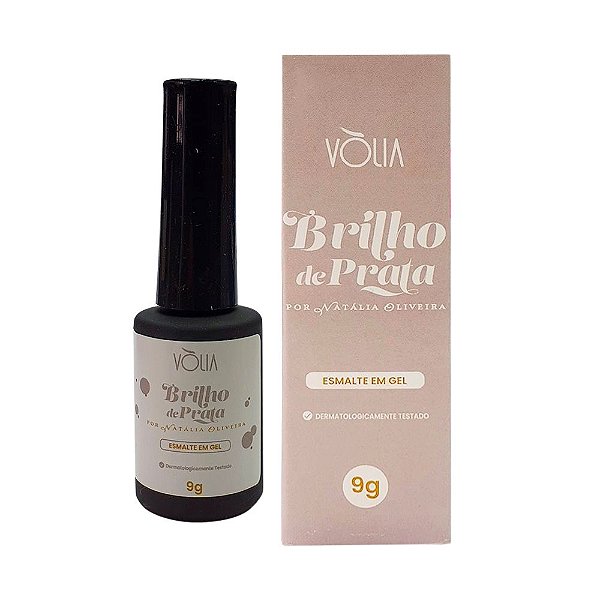 Esmalte em Gel Brilho de Prata - Volia - 9g
