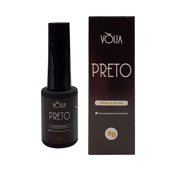 Esmalte em Gel Preto - Volia - 9g