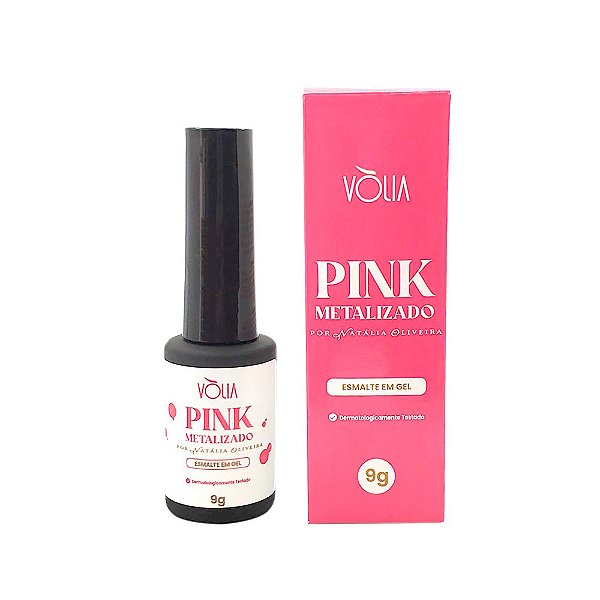 Esmalte em Gel Pink Metalizado - Volia - 9g