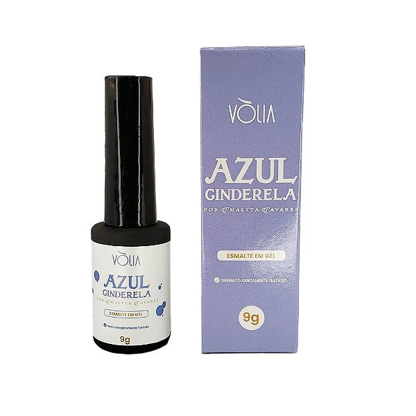 Esmalte em Gel Azul Cinderela - Volia - 9g