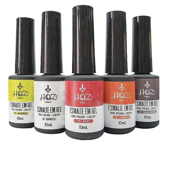 Esmalte em Gel LED/UV 10ml - HQZ Nails