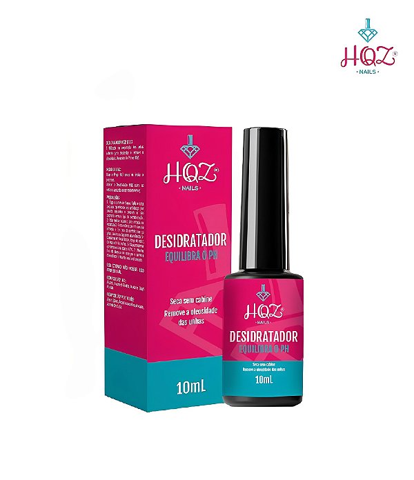 Desidratador 10ml Equilibra o PH das Unhas - HQZ