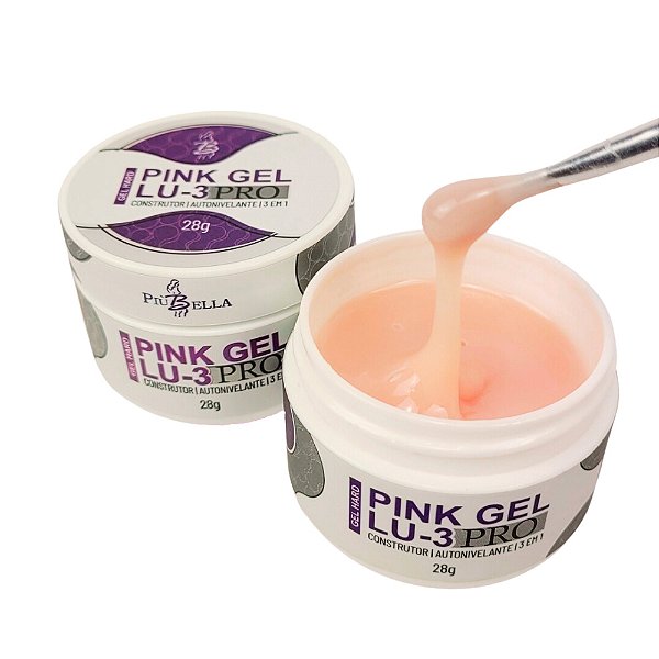 Gel Hard Pink LU3 PRO 28g - Più Bella