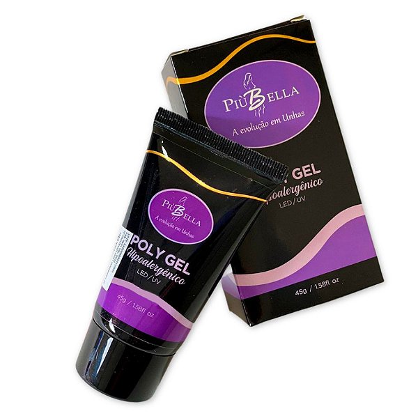 Polygel Hipoalergênico Led/UV 45g - Più Bella