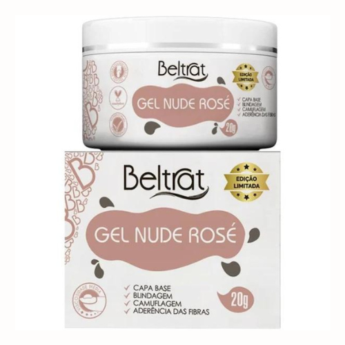 Gel Capa Base 20G - Gel Nude Rosé - Beltrat EDIÇÃO LIMITADA
