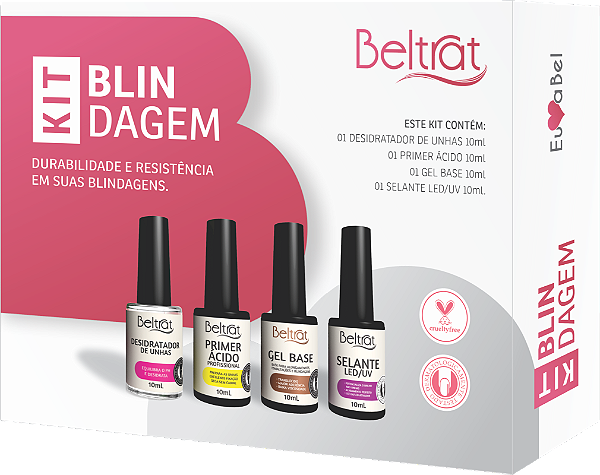 Kit Blindagem Das Unhas Preparadores E Gel Capa Base - Beltrat