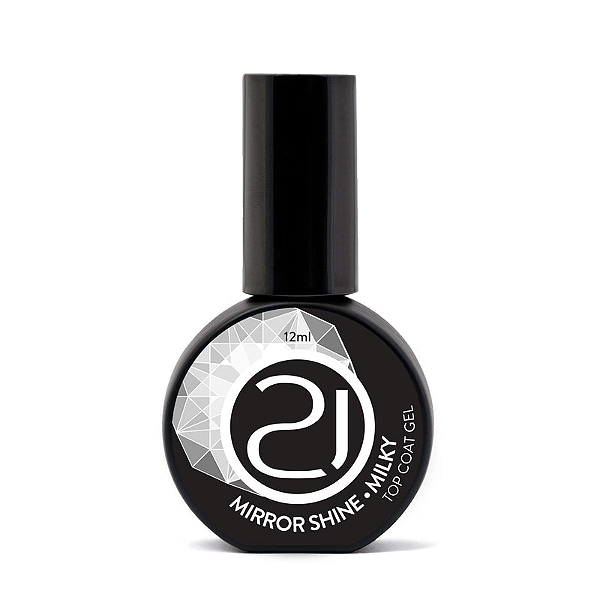 Top Coat Mirror Shine MILKY 12ml - Nails 21