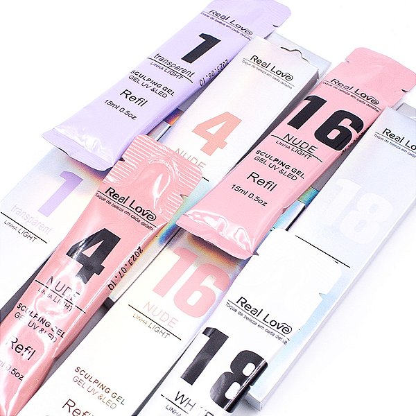 Refil Gel de Modelagem Sculpting Linha Light - Sache 15ml - Real Love