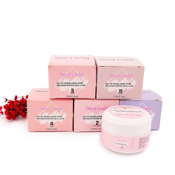 Gel Hard Secagem Rápida Para Modelagem Gel Uv/Led 15ml - Real Love