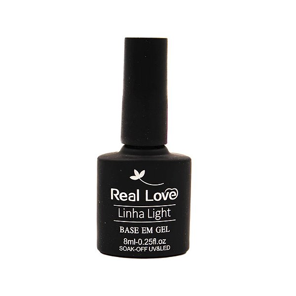 Base De Esmalte Em Gel Para Unhas 8ml - Linha Light - Real Love
