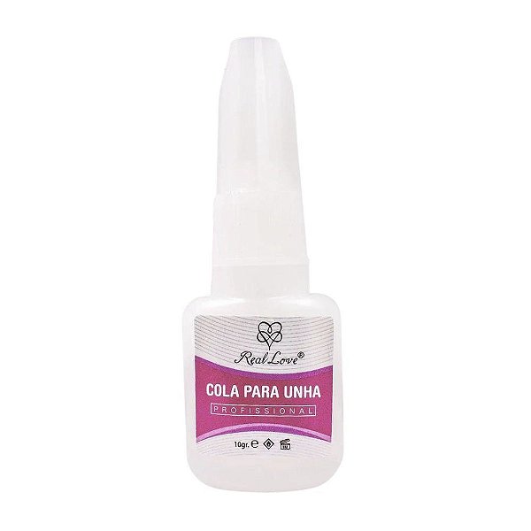 Cola para Unha com Pincel Aplicador de Precisão 10g - Real Love