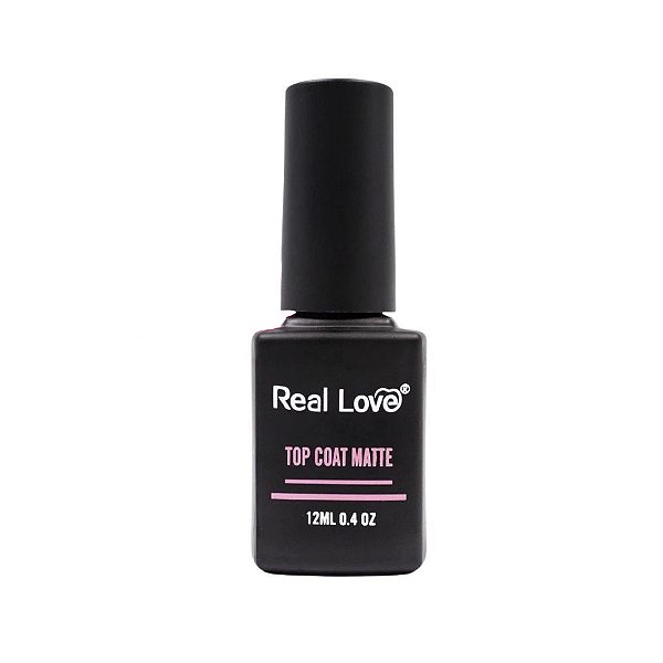 Top Coat Matte Efeito Fosco 12ml - Real Love