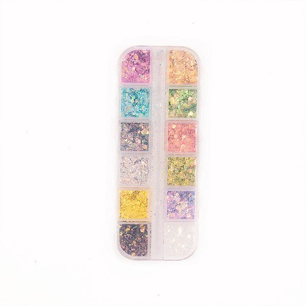 Kit Glitter Flocado Colorido - Real Love
