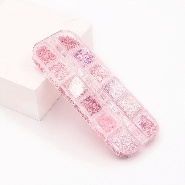 Kit Glitter Tons de Rosa - Real Love