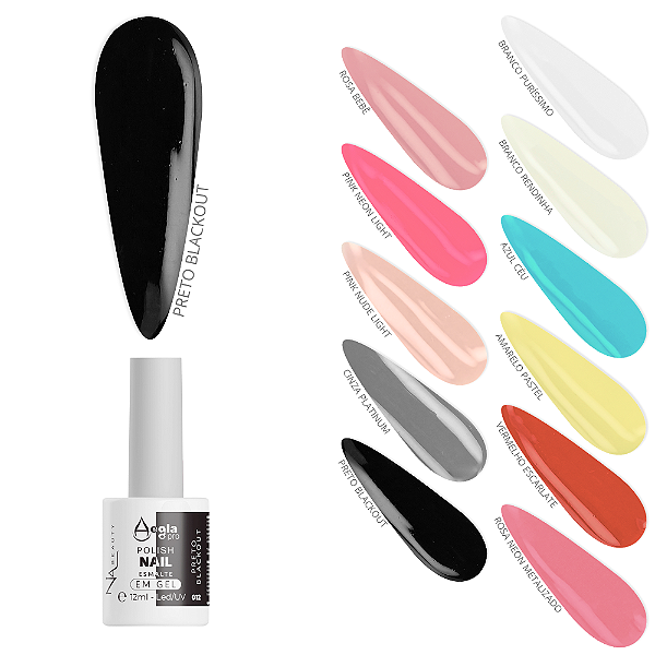 Esmalte em Gel 12 ml - Aegla Pro - Nabeauty