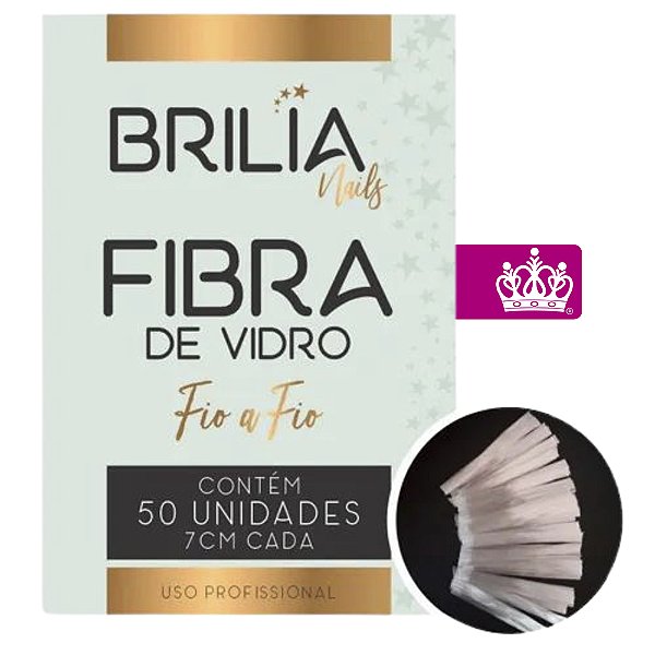 Fibra de Vidro Fio a Fio 7cm (50und) - Brilia Nails