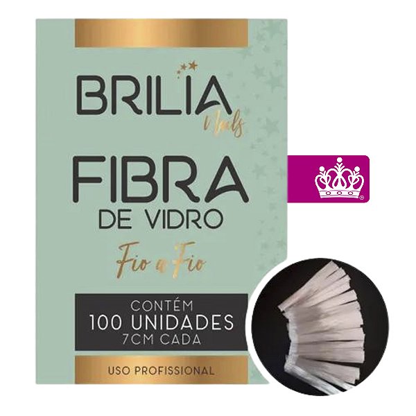 Fibra de Vidro Fio a Fio 7cm (100und) - Brilia Nails