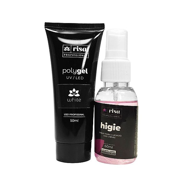 Kit Polygel 50ml + Higie 60ml - Risa Profissional