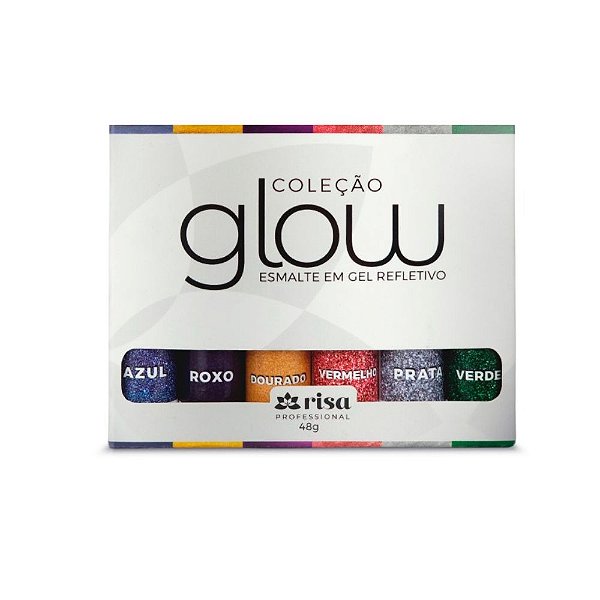 Coleção Glow Esmalte em Gel 48g - Risa Professional