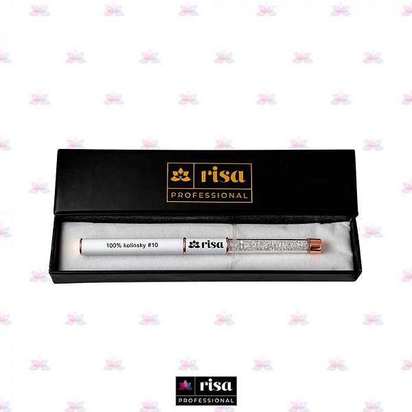 Pincel Acrílico Com Estojo 100% Kolinsky - Risa Professional